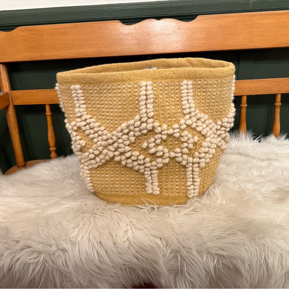 West Elm Sweater Knit Basket